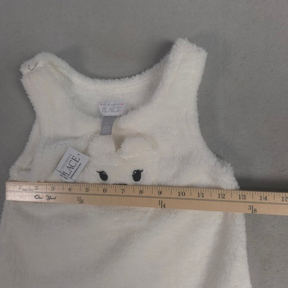 The Children's Place Girls Sleeveless Polar Bear Faux Fur Dress Size 3T NWT - Picture 4 of 8